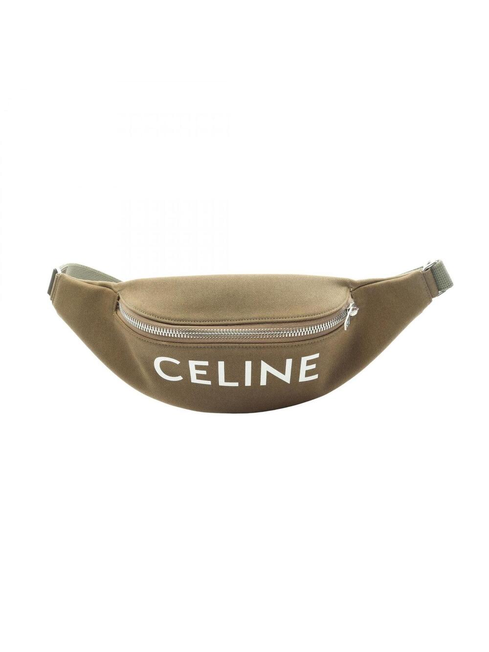 Celine Waist Bum Belt Bag Canvas Khaki #345868C86B